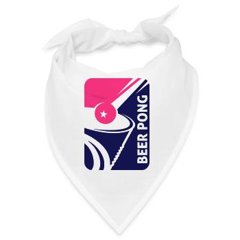 BEER PONG PRO TRINKSPIEL - Bandana - Weiß - Vorne