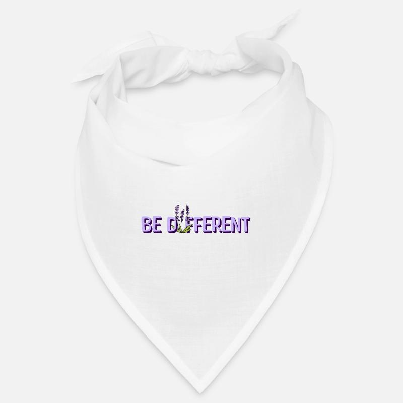 BE DIFFERENT – Lavendel Blumenliebe Affirmationen Bandana