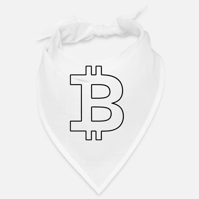 Bitcoin Logo Silhouette Monnaie Numérique Bandana