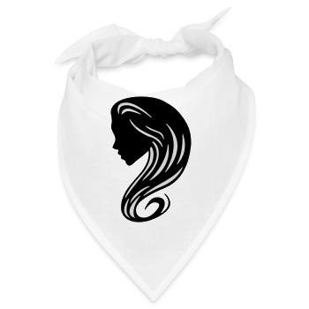 Schatten Frau 2 - Bandana - Weiß - Vorne