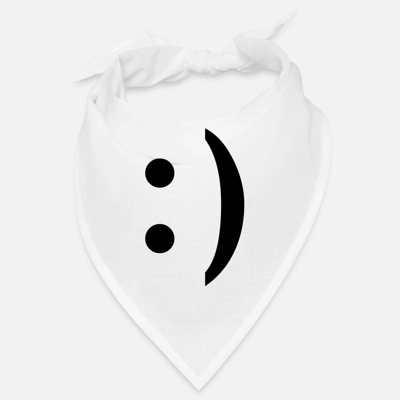 :) smiley Bandana