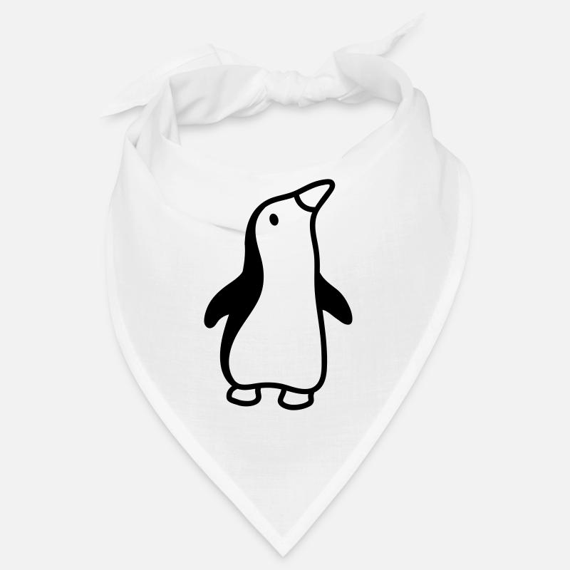 Pinguin sieht hoch - line Bandana