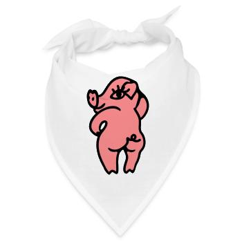 Sexy geile Sau - Bandana - Weiß - Vorne