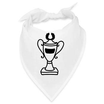 Pokal - Line - Bandana - Weiß - Vorne