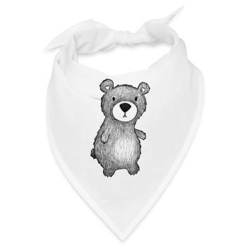 Teddy Bär - Bandana - Weiß - Vorne