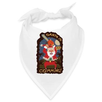 Horror santa - Bandana - Weiß - Vorne