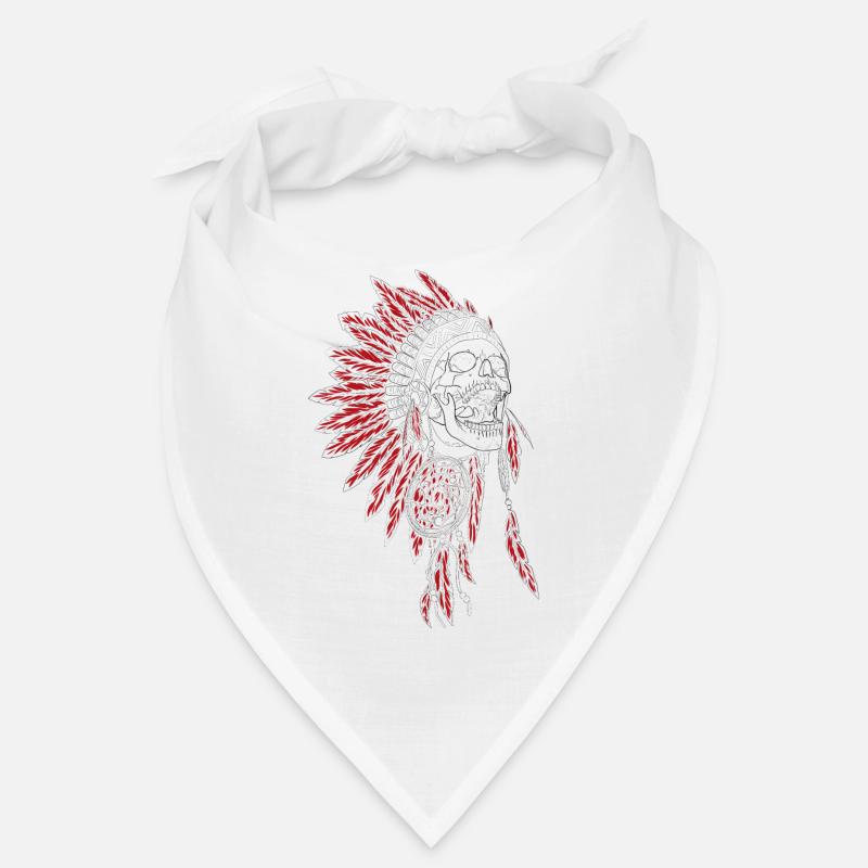 Silent Fall - coiffe de plumes indien, chef Bandana