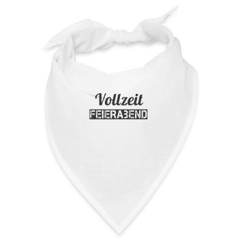 Vollzeit Feierabend - Bandana - Weiß - Vorne