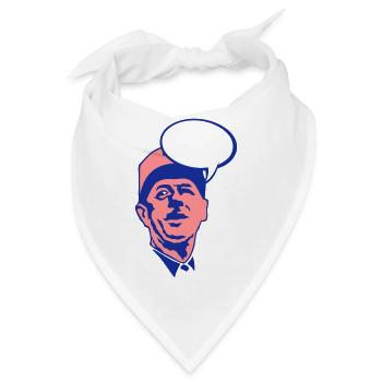 General de Gaulle Gesicht blase Führer - Bandana - Weiß - Vorne