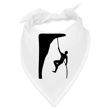 klettern, kletterer - Bandana - Weiß - Vorne