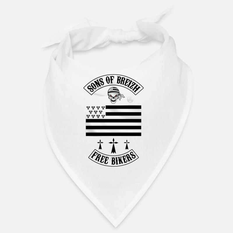 breizh bikers - Bandana - blanc