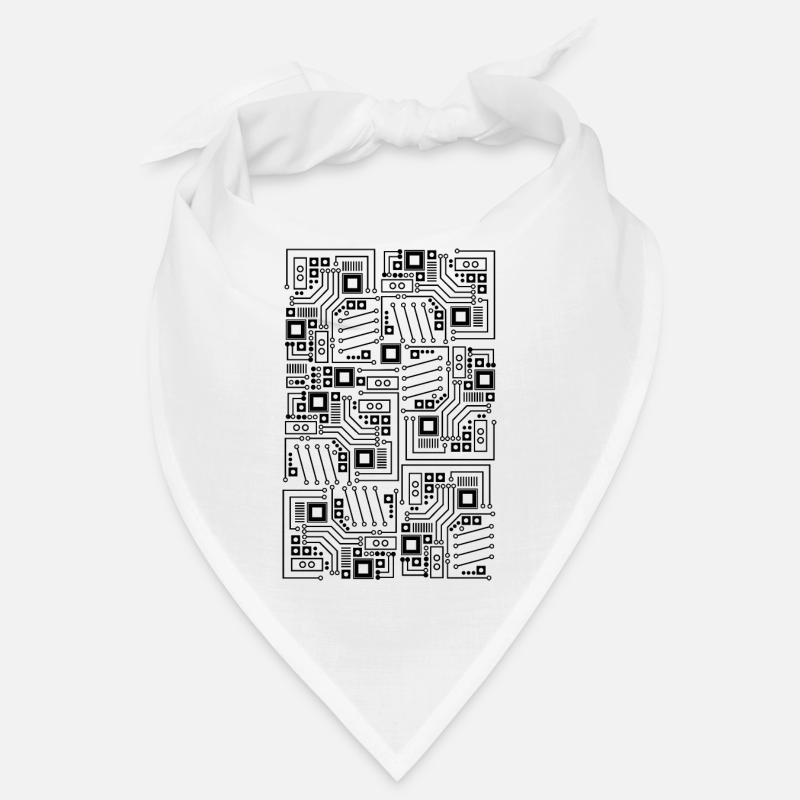 Technology electronics circuit boards T-shirt design Bandana