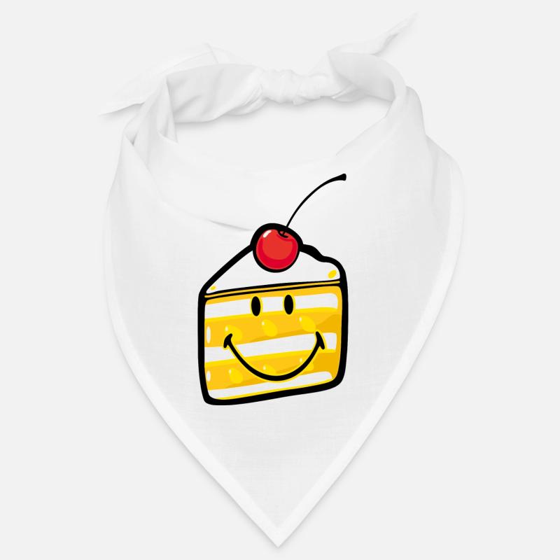 Smiley Cake - Bandana - Weiß