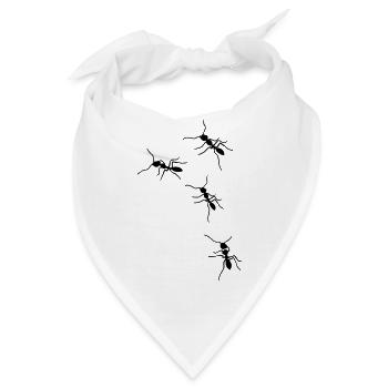 Ameisen - Bandana - Weiß - Vorne