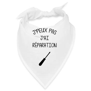 Reparatur / Repairman / Repairer / Repair - Bandana - Weiß - Vorne
