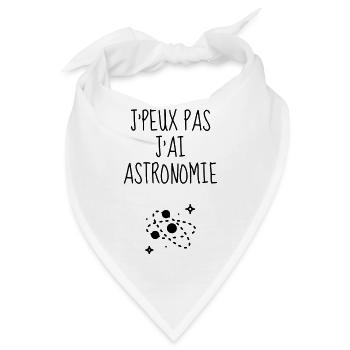 Astronomie / Astronom / Astronomy / Astronomer - Bandana - Weiß - Vorne
