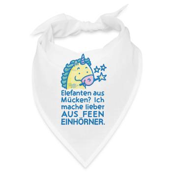 Ich mache aus Feen Einhörner - Bandana - Weiß - Vorne