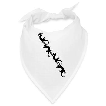 Lizards / Geckos / Echsen - Bandana - Weiß - Vorne