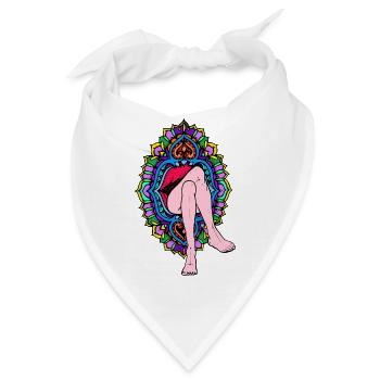 Füße - Bandana - Weiß - Vorne