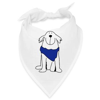 Netter Retriever - Bandana - Weiß - Vorne