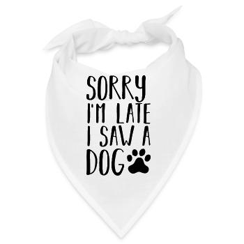Hund Hunde - Bandana - Weiß - Vorne