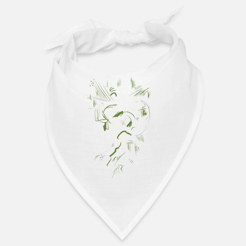 Abstrait vert blanc Bandana