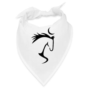 Horse Pferd - Bandana - Weiß - Vorne