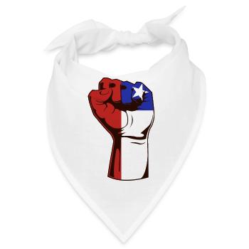 Chile Faust Revolution Ich liebe Chile - Bandana - Weiß - Vorne