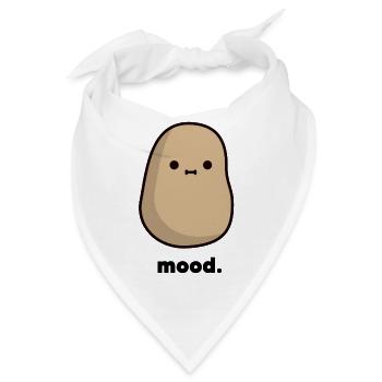 Kartoffel mood. - Bandana - Weiß - Vorne