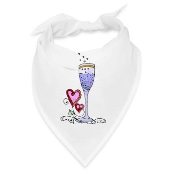 Glas - Bandana - Weiß - Vorne