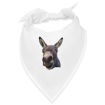 Matty der Esel Donkey Burro - Bandana - Weiß - Vorne