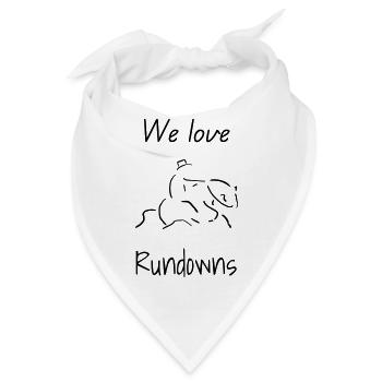 We love Rundowns - Bandana - Weiß - Vorne