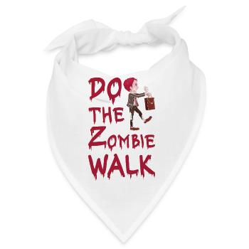 Do The Zombie Walk Horror Halloween Untote Leiche - Bandana - Weiß - Vorne