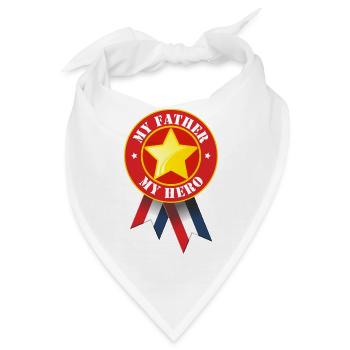 Mein Vater mein Held - Bandana - Weiß - Vorne