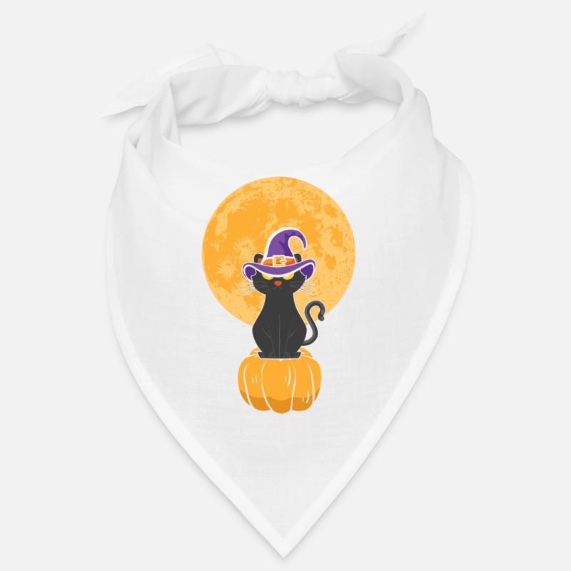 Sorcière chat d’Halloween Bandana