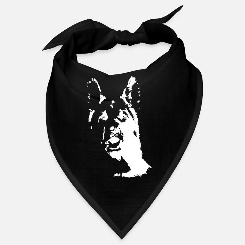 Deutscher Schäferhund Frontalansicht Bandana