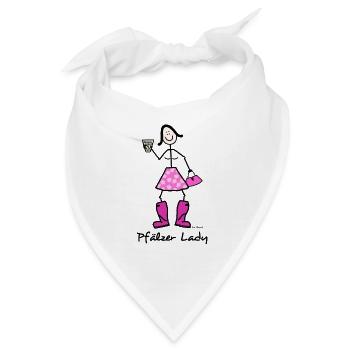 Pfälzer Lady - Bandana - Weiß - Vorne