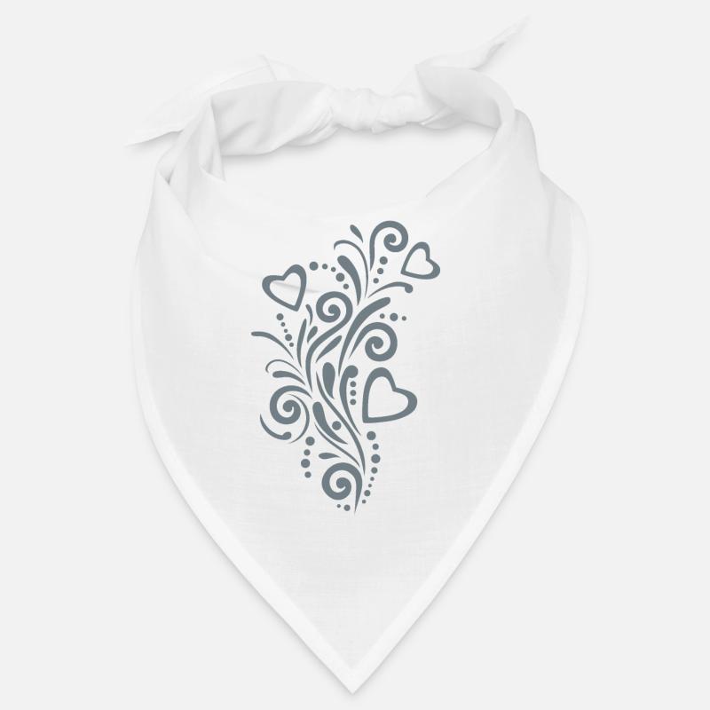 Dekoratives Design mit Herzen Bandana