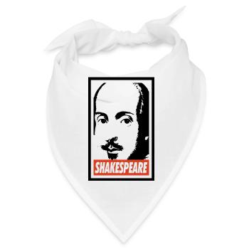 William Shakespeare - Bandana - Weiß - Vorne