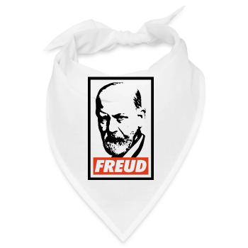 Sigmund Freud - Bandana - Weiß - Vorne