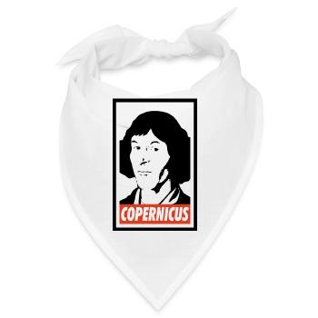 Nikolaus Kopernikus - Bandana - Weiß - Vorne