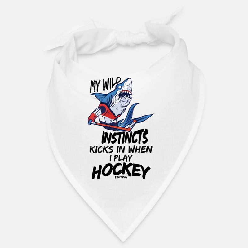 Shark plays ice hockey Bandana