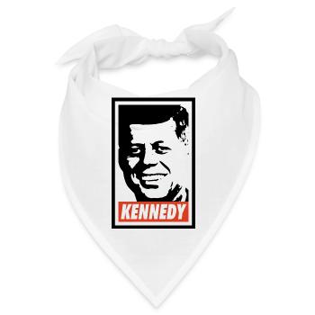 John F. Kennedy - Bandana - Weiß - Vorne