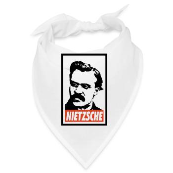 Friedrich Nietzsche - Bandana - Weiß - Vorne