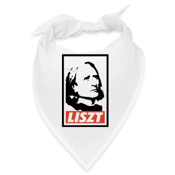 Franz liszt minimalistisch - Bandana - Weiß - Vorne