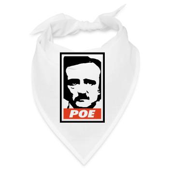 Edgar Allan Poe - Bandana - Weiß - Vorne