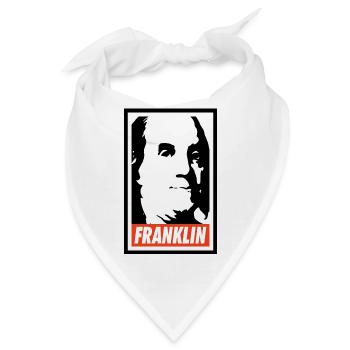 Benjamin Franklin - Bandana - Weiß - Vorne
