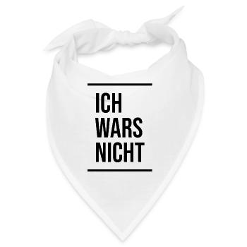 ICH WARS NICHT - Bandana - Weiß - Vorne