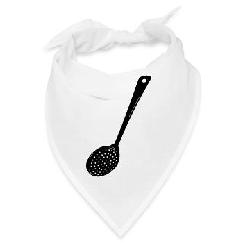 Transparentes Schlitzbild - Bandana - Weiß - Vorne