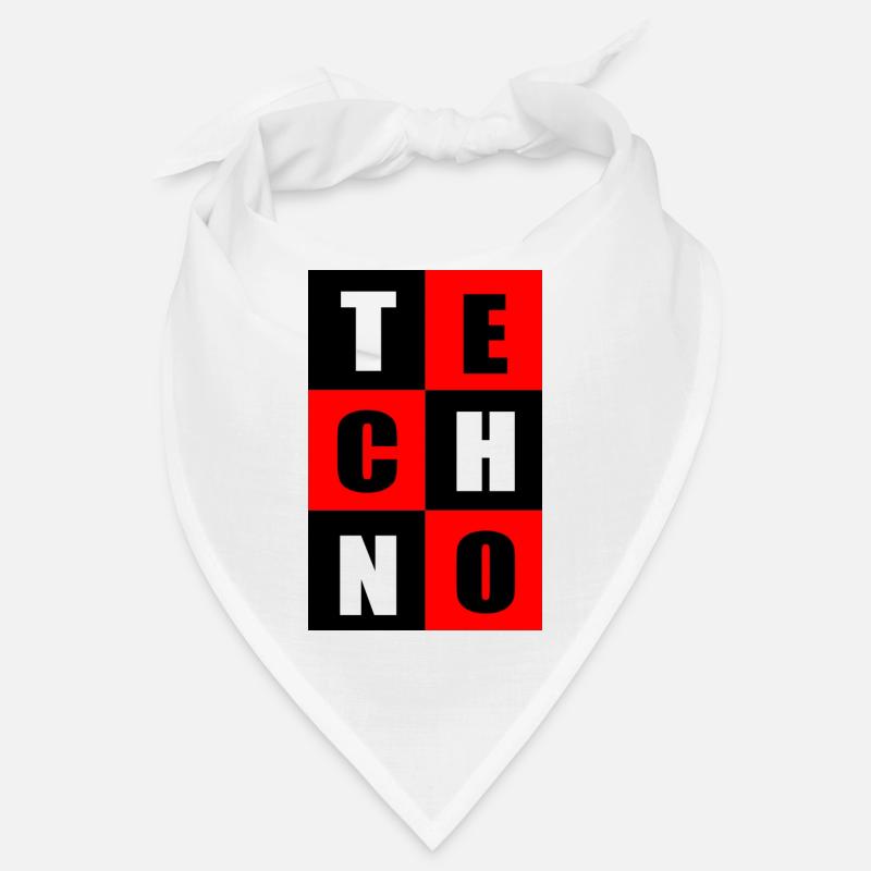 Techno red and black Bandana